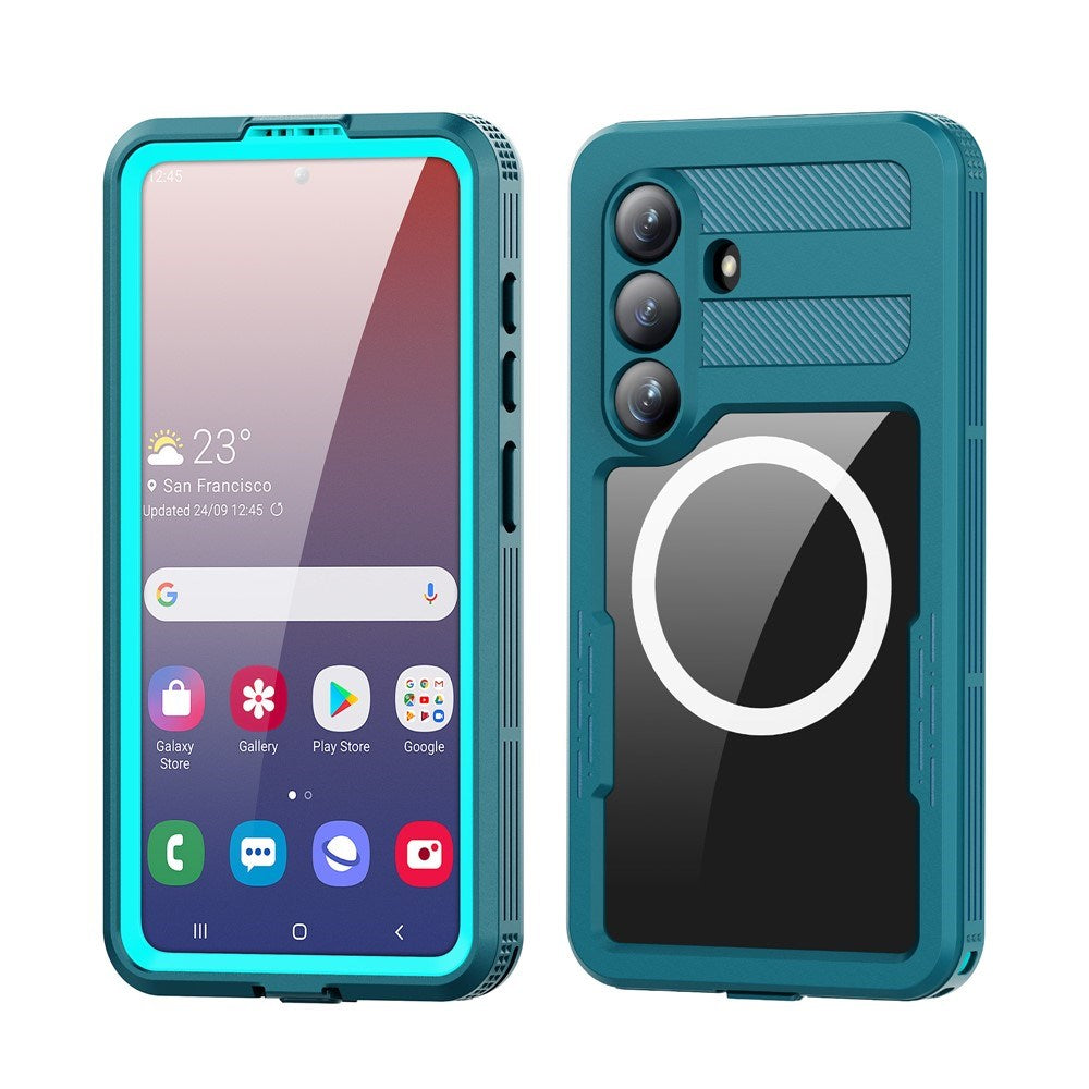 Samsung Galaxy S26 Redpebber Waterproof Hybrid Plastic Case – MagSafe Compatible – Blue