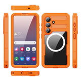 Samsung Galaxy S26 Redpebber Waterproof Hybrid Plastic Case – MagSafe Compatible – Orange