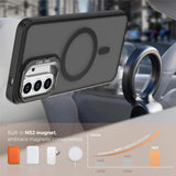 Samsung Galaxy A57 EIDERWOOD Hybrid Case with Kickstand - MagSafe Compatible - Black