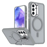 Samsung Galaxy A57 EIDERWOOD Hybrid Case with Kickstand - MagSafe Compatible - Grey