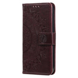 OnePlus 15R EIDERWOOD Faux Leather Flip Case with Pattern - Brown