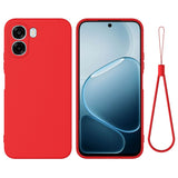 OPPO A6x EIDERWOOD Silicone Case with Strap - Red