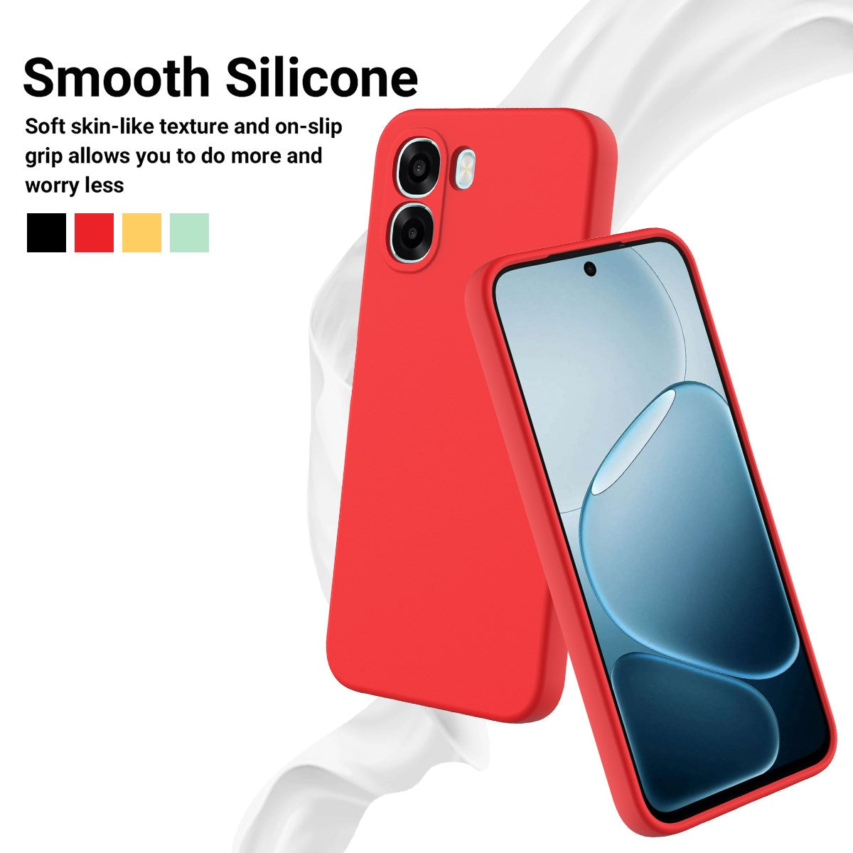 OPPO A6x EIDERWOOD Silicone Case with Strap - Red
