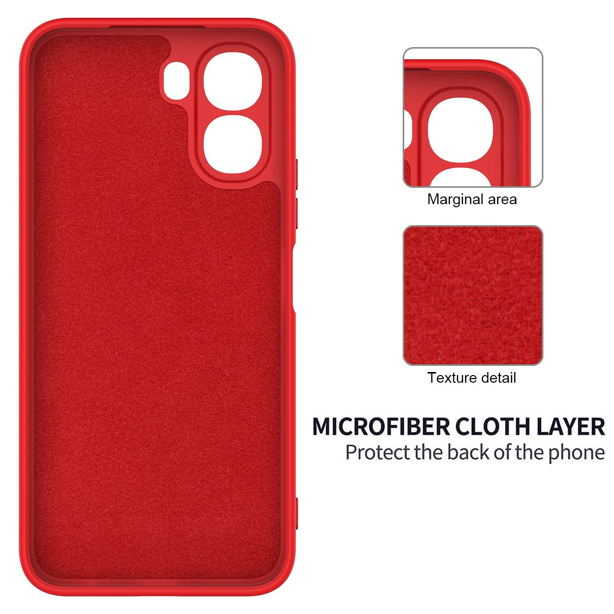OPPO A6x EIDERWOOD Silicone Case with Strap - Red
