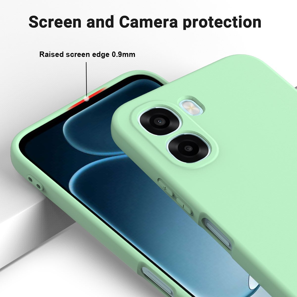 OPPO A6x EIDERWOOD Silicone Case with Strap - Green