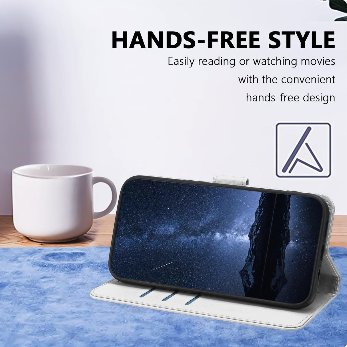 Xiaomi 17 Ultra EIDERWOOD Faux Leather Flip Case with Card Holder & Stand Function - Silver