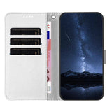 Xiaomi 17 Ultra EIDERWOOD Faux Leather Flip Case with Card Holder & Stand Function - Silver