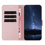 Xiaomi 17 Ultra EIDERWOOD Faux Leather Flip Case with Card Holder & Stand Function - Rose Gold