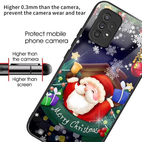 Samsung Galaxy A53 (5G) Christmas Case w. Back Glass - Santa Claus