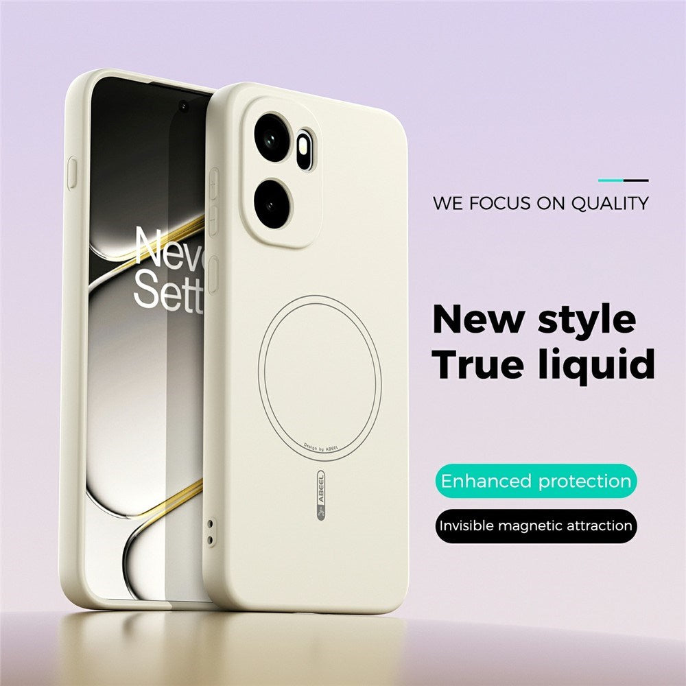 OnePlus 15R EIDERWOOD Silicone Case - MagSafe Compatible - Beige