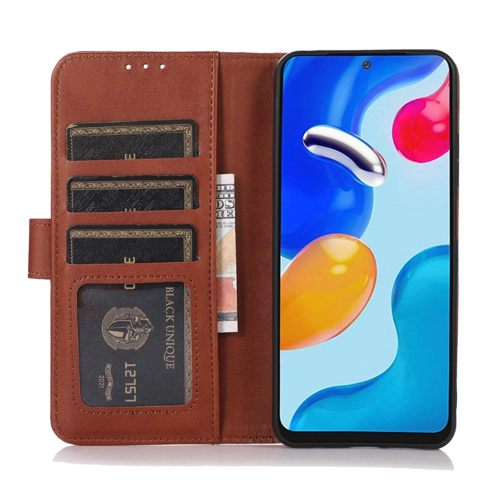OnePlus Nord CE6 / Nord 6 EIDERWOOD Artificial Leather Flip Case with Card Holder and Stand Function - Brown
