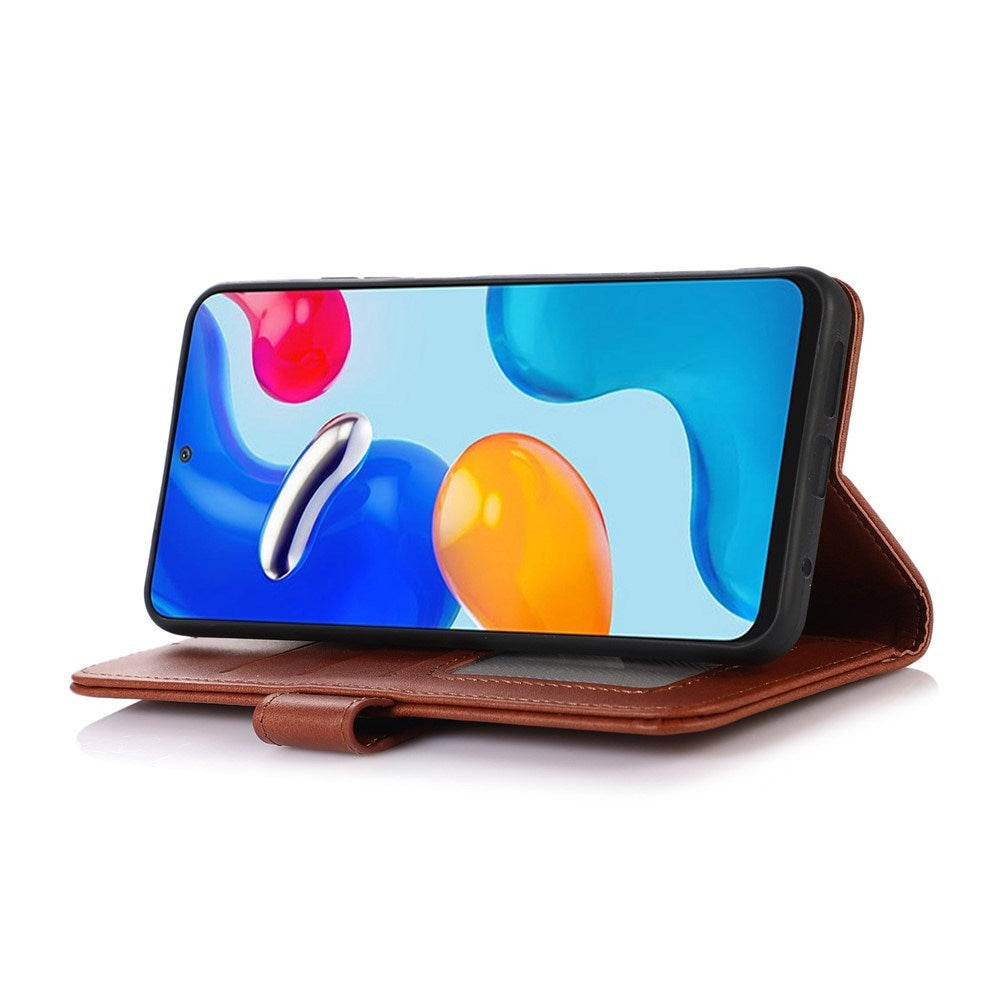 OnePlus Nord CE6 / Nord 6 EIDERWOOD Artificial Leather Flip Case with Card Holder and Stand Function - Brown
