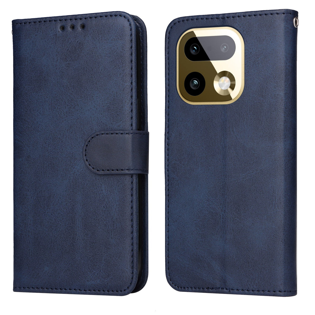 Realme 16 Pro+ EIDERWOOD Faux Leather Flip Case with Strap - Blue