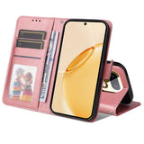 Realme 16 Pro+ EIDERWOOD Faux Leather Flip Case with Strap - Pink