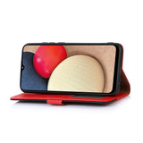 Motorola Edge 70 Fusion EIDERWOOD Faux Leather Flip Case with Strap – Red