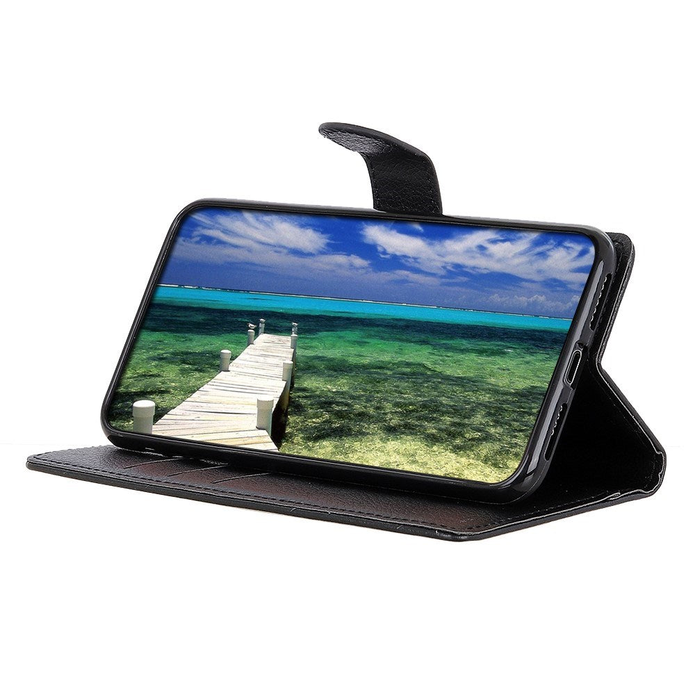 Motorola Edge 70 Fusion EIDERWOOD Faux Leather Flip Case with Card Holder & Stand Function – Black
