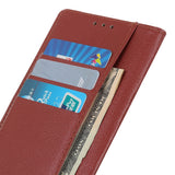 Motorola Edge 70 Fusion EIDERWOOD Faux Leather Flip Case with Card Holder & Stand Function – Brown
