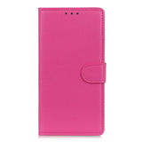 Motorola Edge 70 Fusion EIDERWOOD Faux Leather Flip Case with Card Holder & Stand Function – Pink