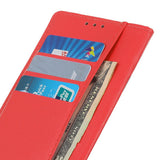 Motorola Edge 70 Fusion EIDERWOOD Faux Leather Flip Case with Card Holder & Stand Function – Red