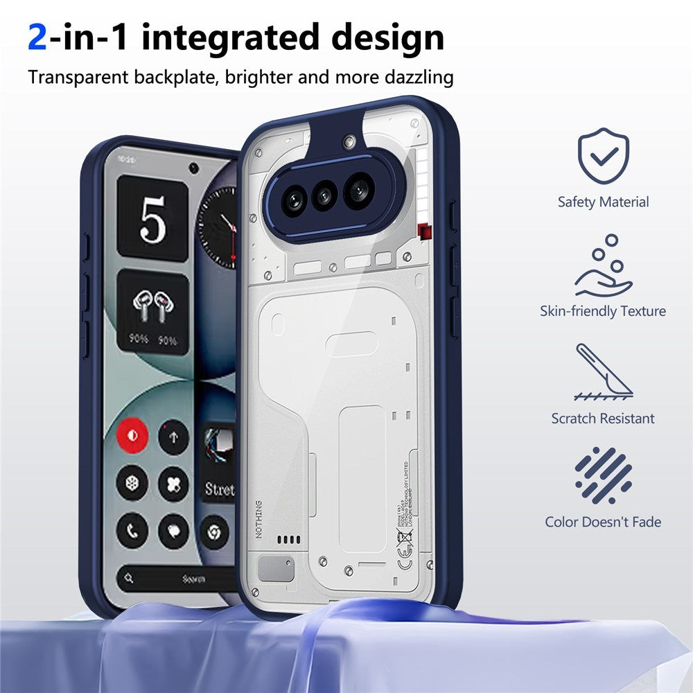 Nothing Phone (4a) Hybrid Mobile Case - Transparent / Blue