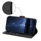 Xiaomi Redmi A7 Pro EIDERWOOD Faux Leather Flip Case with Card Holder & Stand Function - Black