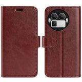 Realme GT 8 Pro EIDERWOOD Faux Leather Flip Case with Card Holder & Stand Function - Brown
