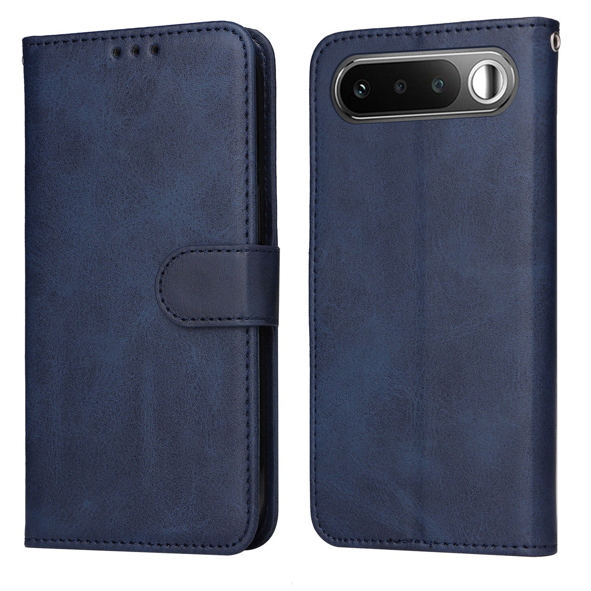 Realme 16 EIDERWOOD Faux Leather Flip Case with Strap - Blue