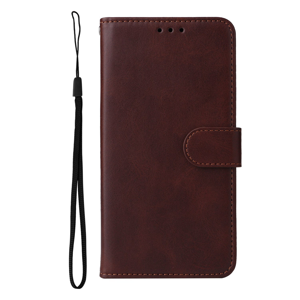 Realme 16 EIDERWOOD Faux Leather Flip Case with Strap - Brown