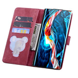 Samsung Galaxy S26 EIDERWOOD Flip Cover with Print / Card Holder / Strap - Red