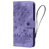 Samsung Galaxy S26 Ultra EIDERWOOD Flip Cover with Print / Card Holder / Strap - Purple