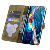 Samsung Galaxy S26 Ultra EIDERWOOD Flip Cover with Print / Card Holder / Strap - Brown
