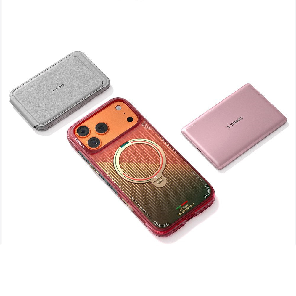 iPhone 17 Pro TORRAS Ostand Q3 Air Case with 360° Kickstand - MagSafe Compatible - Glory Slash