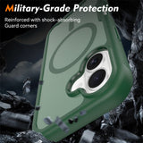 iPhone 17 EIDERWOOD Matte Hybrid Case with Screen Protector Frame - Green