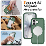 iPhone 17 EIDERWOOD Matte Hybrid Case with Screen Protector Frame - Green