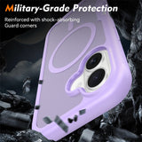 iPhone 17 EIDERWOOD Matte Hybrid Case with Screen Protector Frame - Purple
