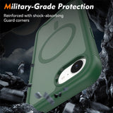 iPhone 17e / 16e EIDERWOOD Matte Hybrid Case with Screen Protector Frame - Green