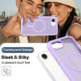 iPhone 17e / 16e EIDERWOOD Matte Hybrid Case with Screen Protector Frame - Purple