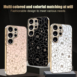 Samsung Galaxy S26 Ultra EIDERWOOD Hybrid Plastic Case with Flowers & Diamond Camera - Black