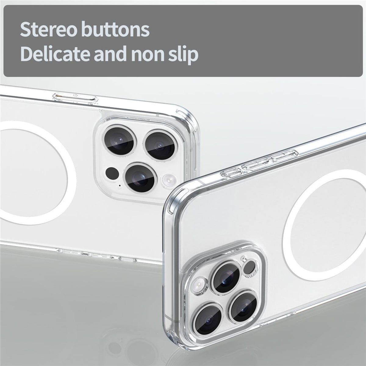 iPhone 15 Pro Max EIDERWOOD Hybrid Plastic Case - MagSafe Compatible - Transparent