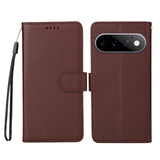 EIDERWOOD Google Pixel 11 / 11 Pro Flip Case - Card Holder & Wrist Strap - Brown