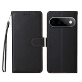EIDERWOOD Google Pixel 11 / 11 Pro Flip Case - Card Holder & Wrist Strap - Black