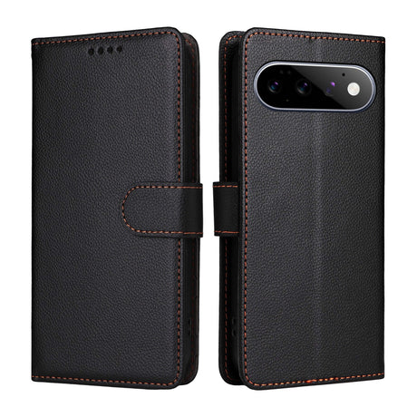 EIDERWOOD Google Pixel 11 / 11 Pro Flip Case - Card Holder & Wrist Strap - Black