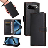 EIDERWOOD Google Pixel 11 / 11 Pro Flip Case - Card Holder & Wrist Strap - Black