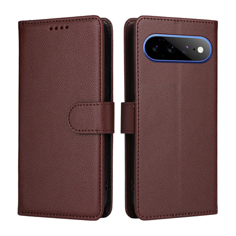 EIDERWOOD Google Pixel 11 Pro XL Flip Case - Card Holder & Wrist Strap - Brown