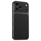 iPhone 17 Pro Max EIDERWOOD Hybrid Back Case with Faux Leather - Black