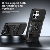 OnePlus Nord CE6 / Nord 6 EIDERWOOD Hybrid Tough Case with Kickstand & Cam Slider - MagSafe Compatible - Black