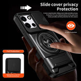 OnePlus Nord CE6 / Nord 6 EIDERWOOD Hybrid Tough Case with Kickstand & Cam Slider - MagSafe Compatible - Black