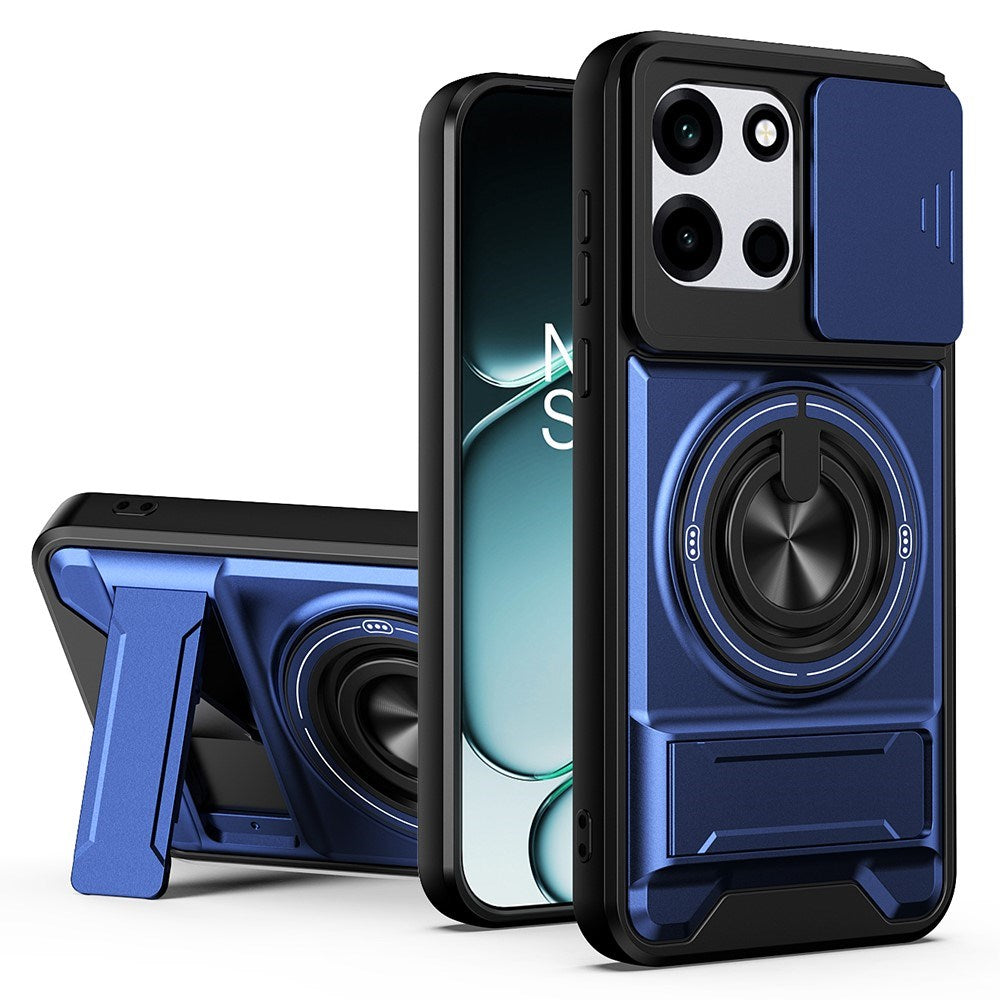 OnePlus Nord CE6 / Nord 6 EIDERWOOD Hybrid Tough Case with Kickstand & Cam Slider - MagSafe Compatible - Blue
