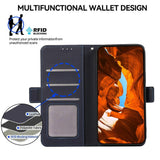 EIDERWOOD Google Pixel 11 / 11 Pro Flip Case with RFID Blocker & Card Holder - Dark Blue