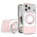 iPhone 17 Pro Max EIDERWOOD Hybrid Case with Stand Function - MagSafe Compatible - Transparent / Pink